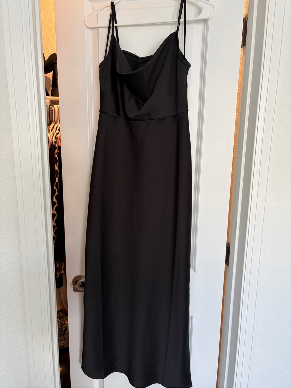 BHLDN Black Midi Dress